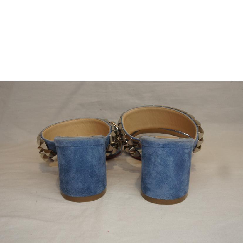 C.Louboutin ルブタン/スウェードスタッズサンダルブルー//ABランク/92