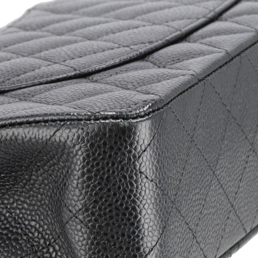 CHANEL シャネル/キャビアスキンマトラッセWフラップチェーンショルダー/A01112//168*****/Aランク/40
