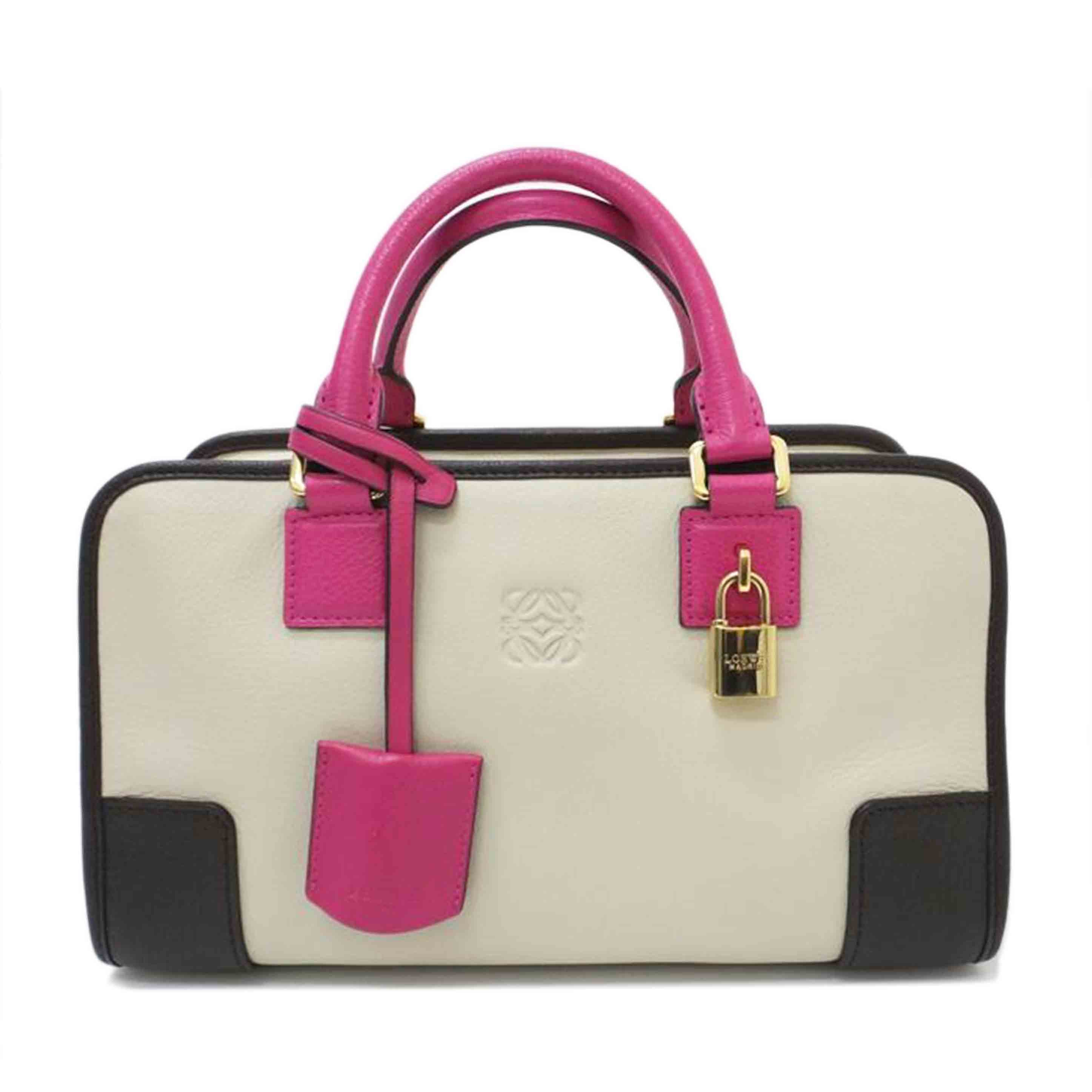 LOEWE ロエベ/アマソナ28 ベージュ×ピンク×茶//ABランク/88