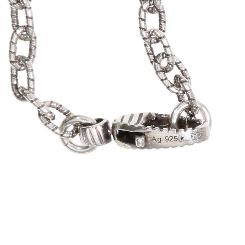 GUCCI グッチ/Ag925インターロッキングGネックレス 45cm/17.1//Aランク/75