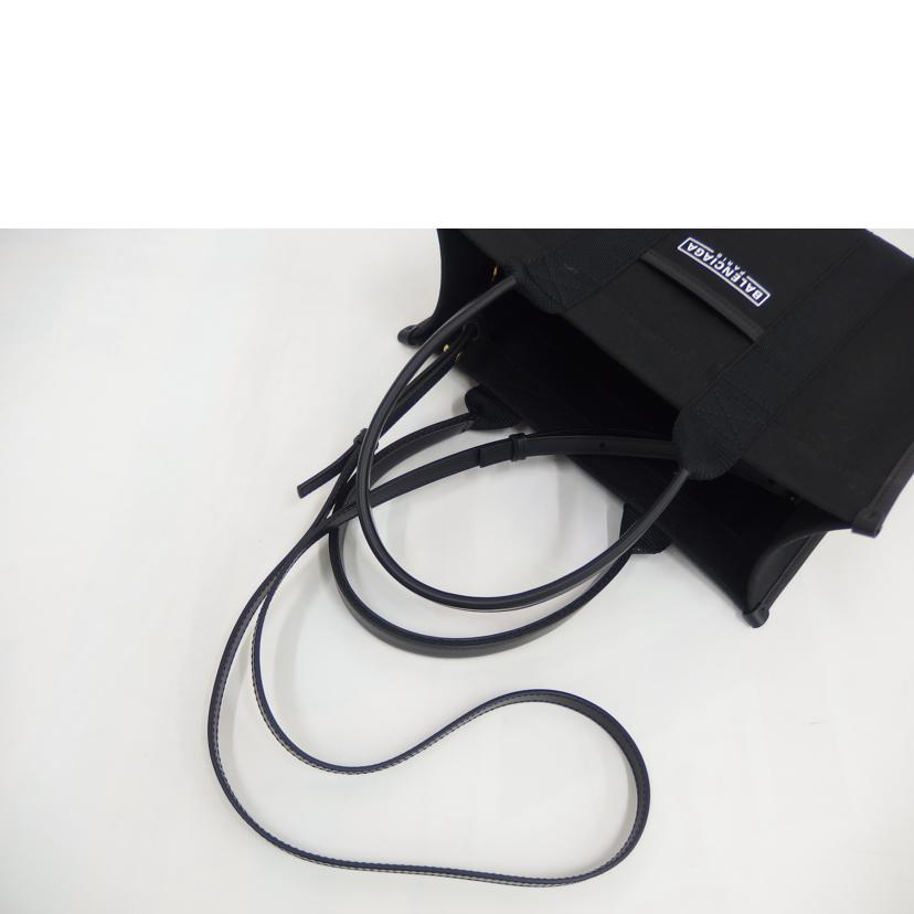 BALENCIAGA バレンシアガ/ロゴハードウェアスモールトート2WAY/671402.1090//527***/Aランク/82