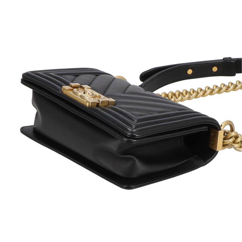 CHANEL シャネル/ボーイシャネル20Vステッチスモールチェーンショルダー/ブラック/A67085//254*****/ABランク/40