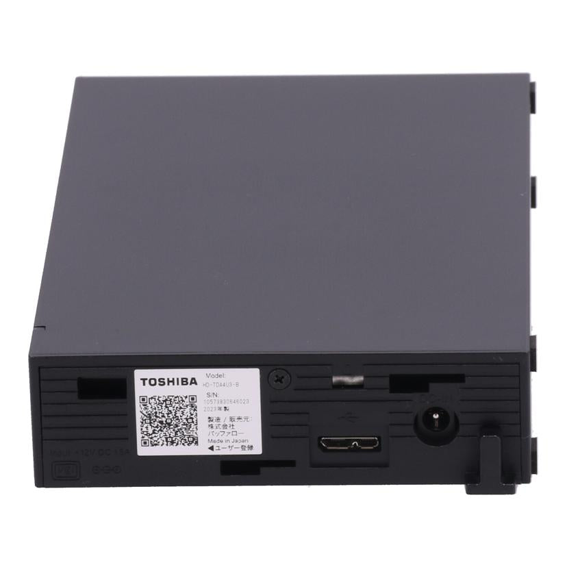 TOSHIBA BUFFALO 東芝/外付けHDD 4TB/HD-TDA4U3-B//10573830646023/Bランク/69