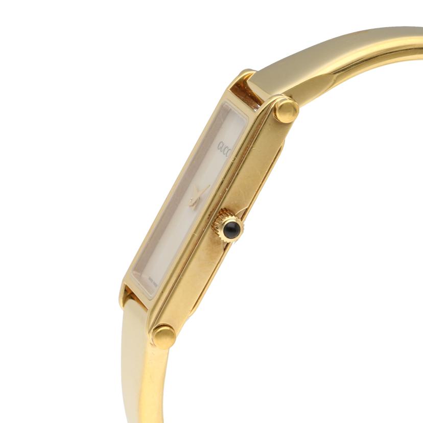 GUCCI グッチ/スクエアバングルウォッチ・シェル×ゴールド/クオーツ/1500L//044****/ABランク/20