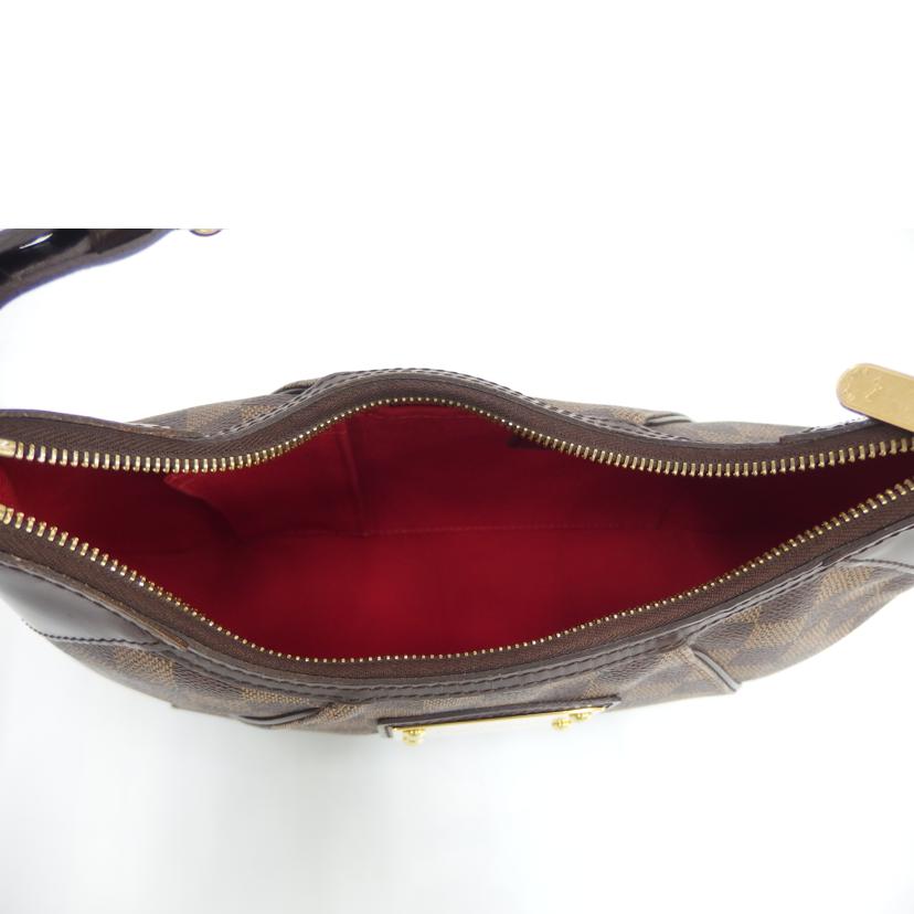 LOUIS VUITTON ルイヴィトン ルイ・ヴィトン ビトン ダミエ・エベヌ 市松模様 ブラウン 茶 ショルダーバッグ ハンドバッグ トートバッグ ブラウン メンズ レディース 定番 人気 LV 斜め掛け 肩がけ/テムズPM/ダミエ/エベヌ/N48180//AR5***/Aランク/82