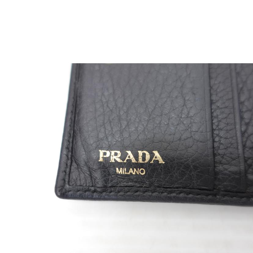 PRADA プラダ/二つ折りレザー財布//Bランク/88
