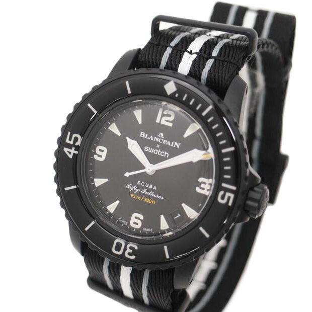 BLANCPAIN×swatch ブランパン×スウォッチ/スクーバ・フィフティファゾムス/オーシャンオブストーム/自動巻き/SO35B400//SAランク/69