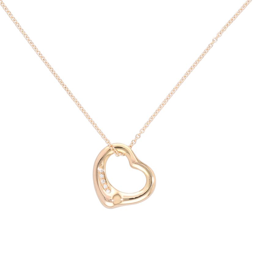 TIFFANY&Co ティファニー/TIFFANY/750オープンハートダイヤ5Pネックレス/4.3/40.5cm//Aランク/75