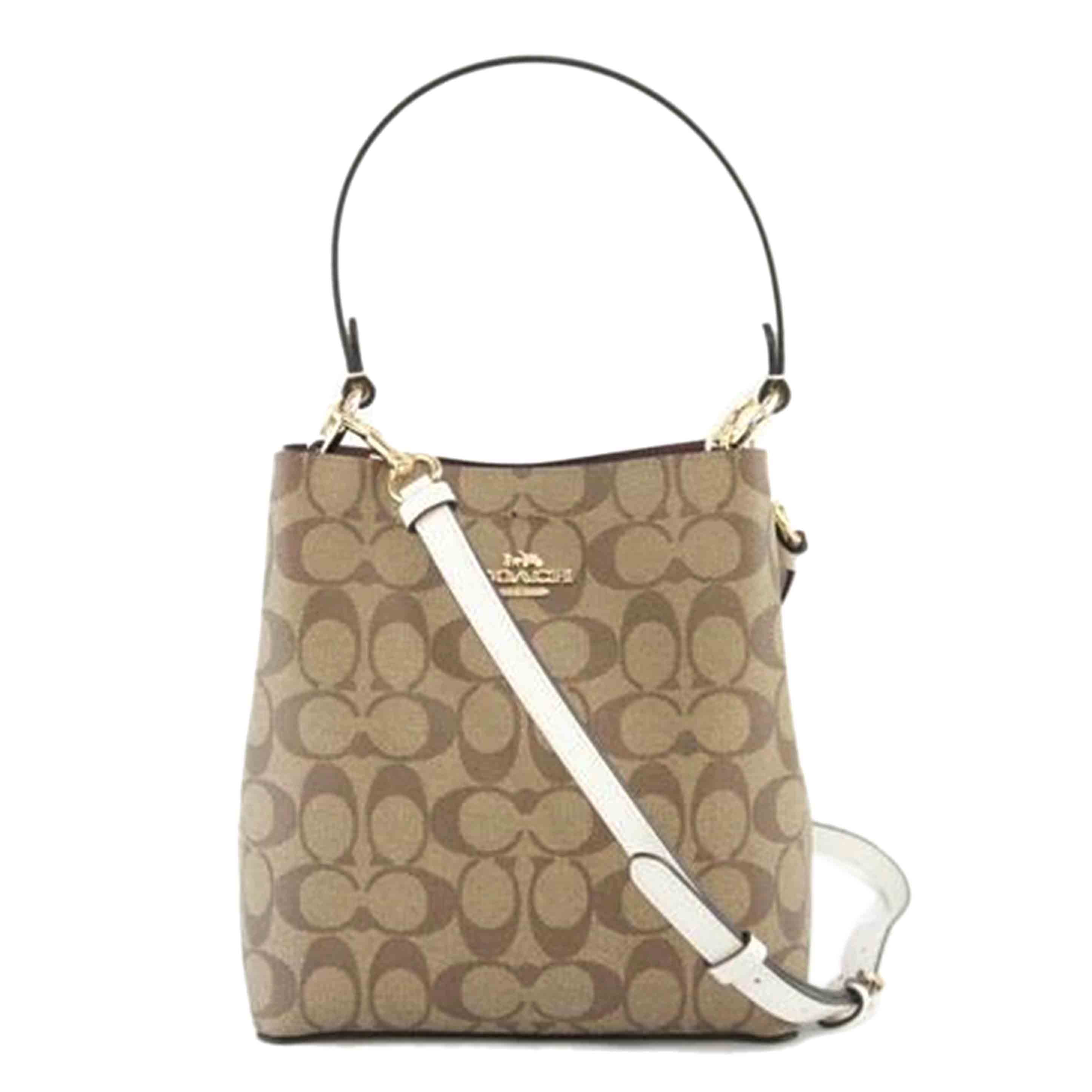 COACH コーチ/シグネチャー/2WAYショルダー/ベージュ/2312//A24**/Aランク/64