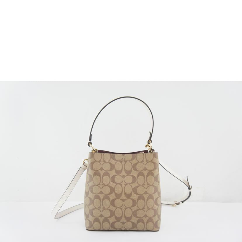 COACH コーチ/シグネチャー/2WAYショルダー/ベージュ/2312//A24**/Aランク/64