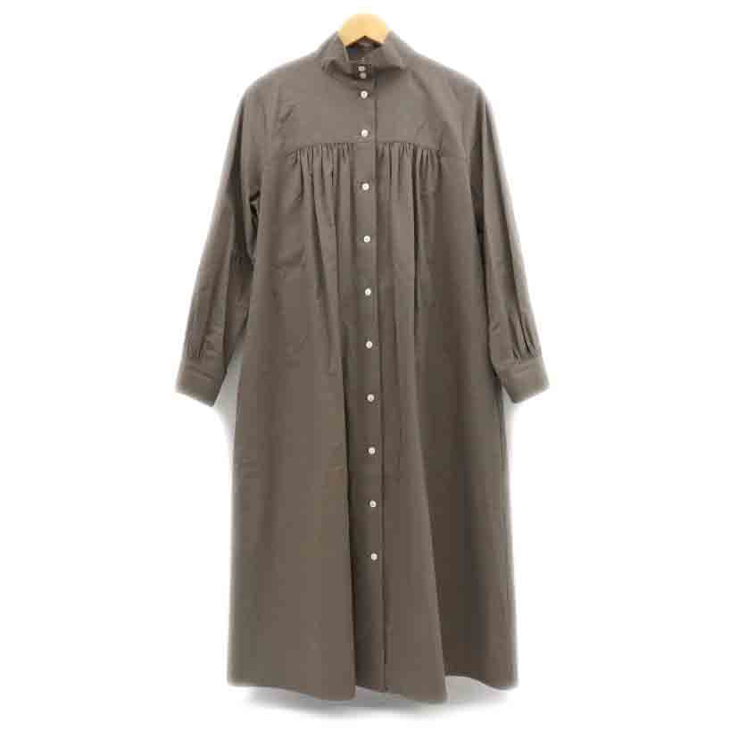 MICHEL Beaudouin ミシェルボードワン/スタンドカラー シャツワンピース/MB-B1306//Aランク/77
