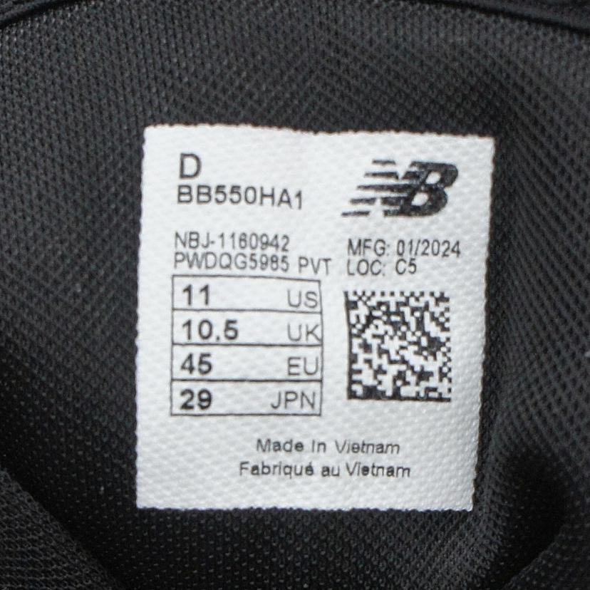 NewBlance ニューバランス/NewBlance/550スニーカー 白×黒/BB550HA1//サイズ29cm/Aランク/03