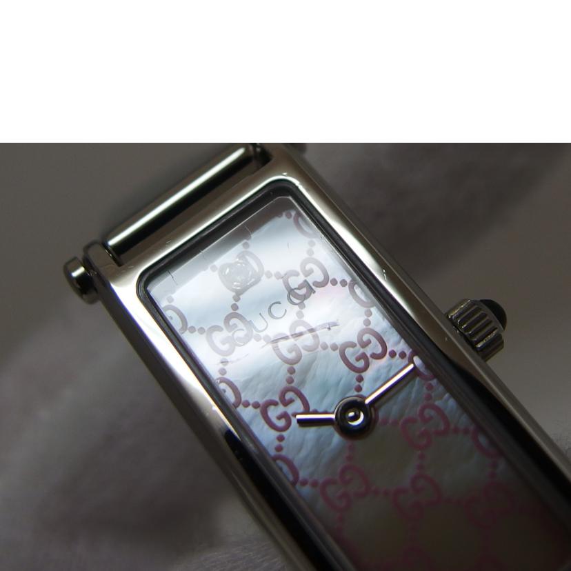 GUCCI グッチ/スクエアバングルウォッチ・GGシェル/クオーツ/1500L//141*****/Aランク/18