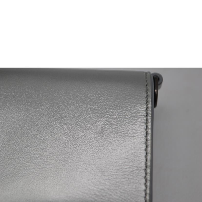 BALENCIAGA バレンシアガ/キャッシュミニチェーンウォレット/シルバー/618145//8・1***/Aランク/89