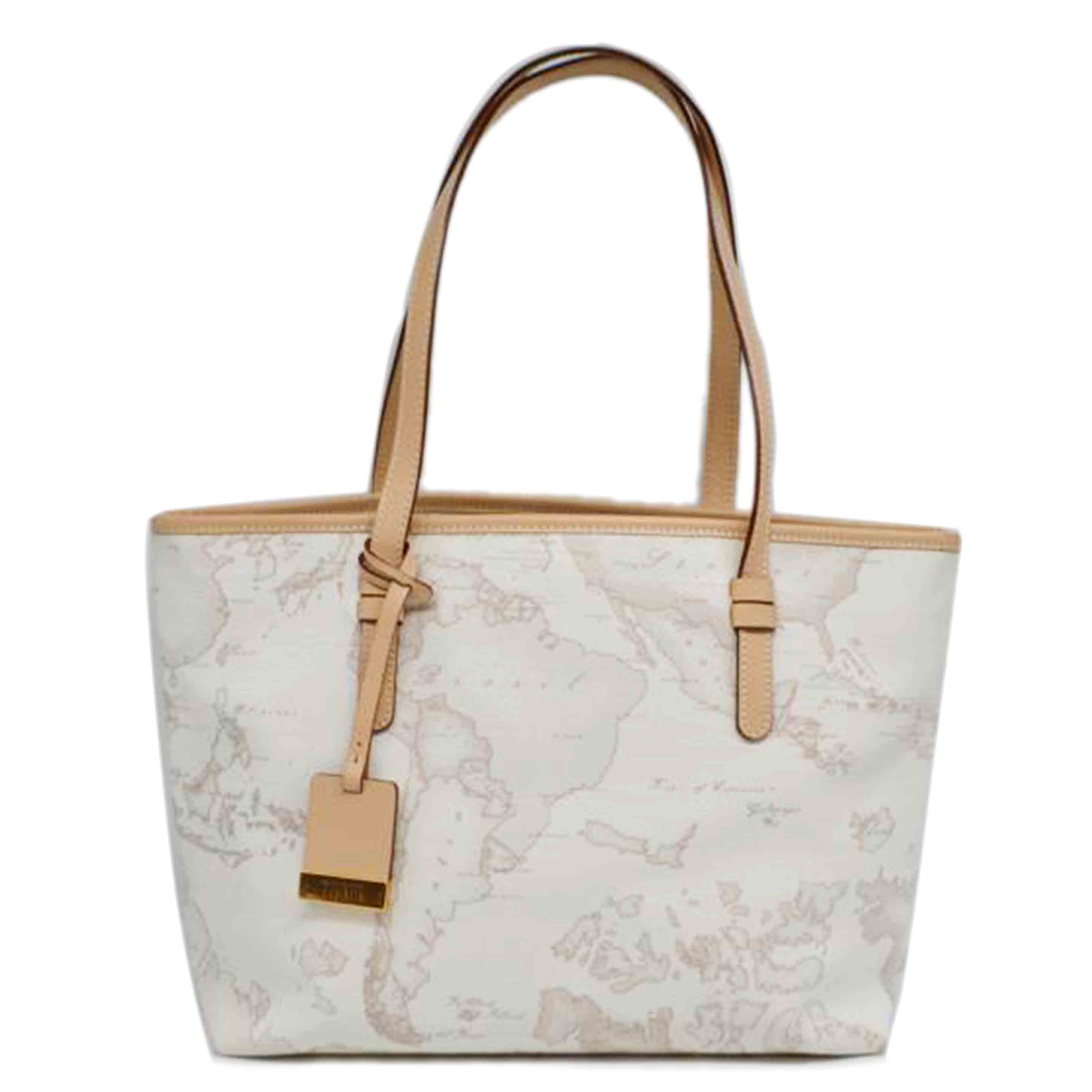 PRIMACLASSE プリマクッラセ/マップラインレザートート/ホワイト/01EC5D007618//Aランク/89