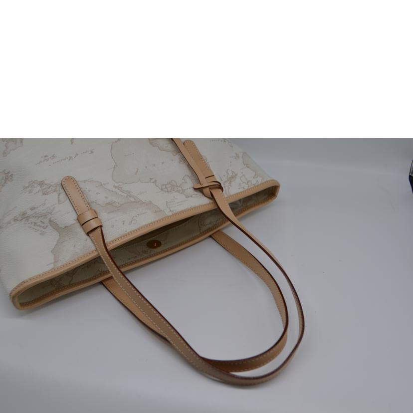 PRIMACLASSE プリマクッラセ/マップラインレザートート/ホワイト/01EC5D007618//Aランク/89