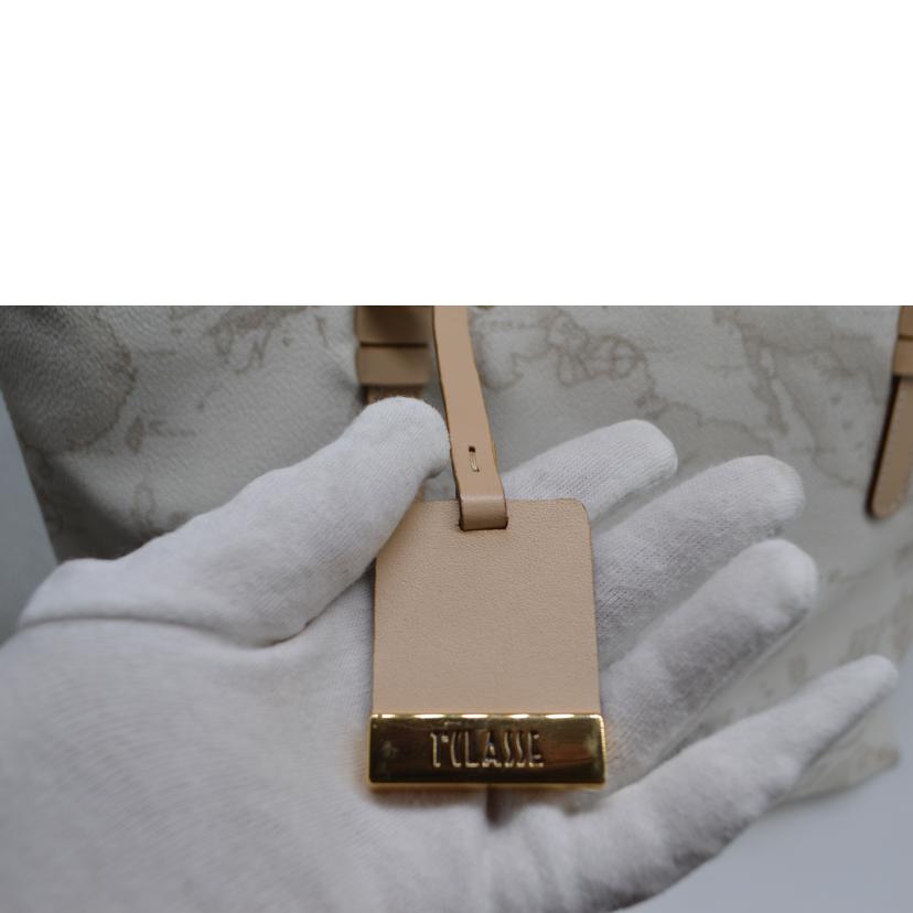 PRIMACLASSE プリマクッラセ/マップラインレザートート/ホワイト/01EC5D007618//Aランク/89