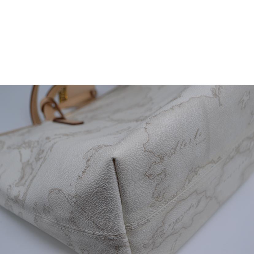 PRIMACLASSE プリマクッラセ/マップラインレザートート/ホワイト/01EC5D007618//Aランク/89