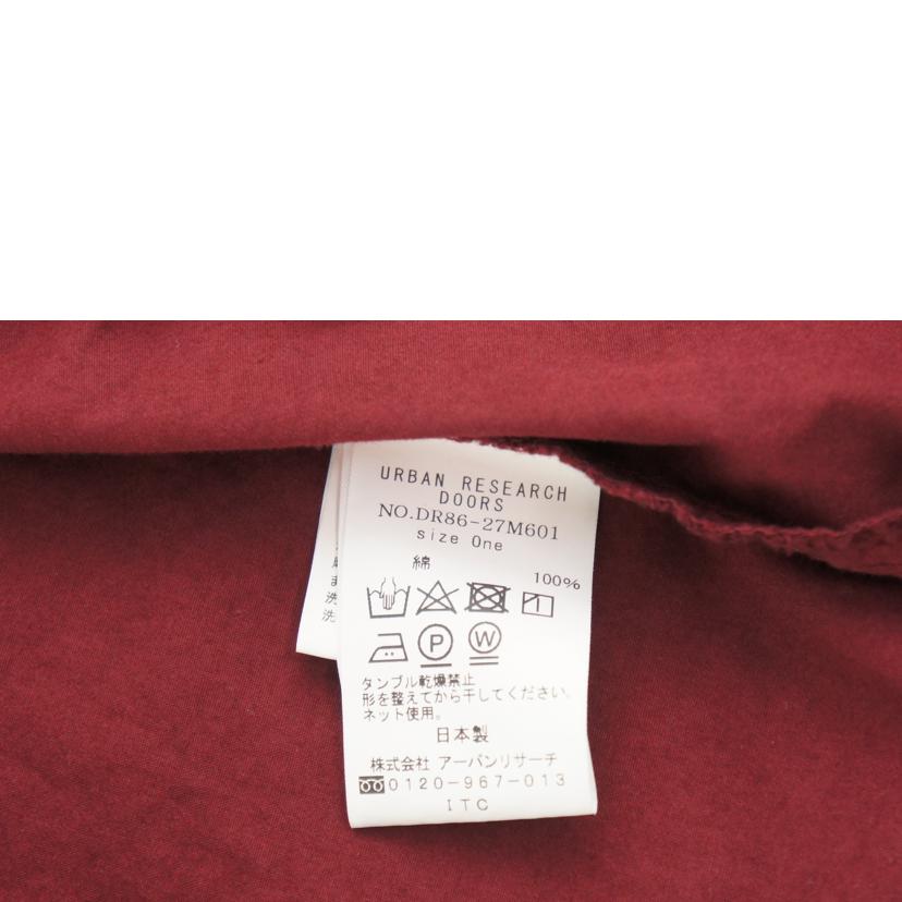 URBAN RESERCH DOORS アーバンリサーチドアーズ/カラージップパーカー/ワインレッド/DR86-27M601//Bランク/64