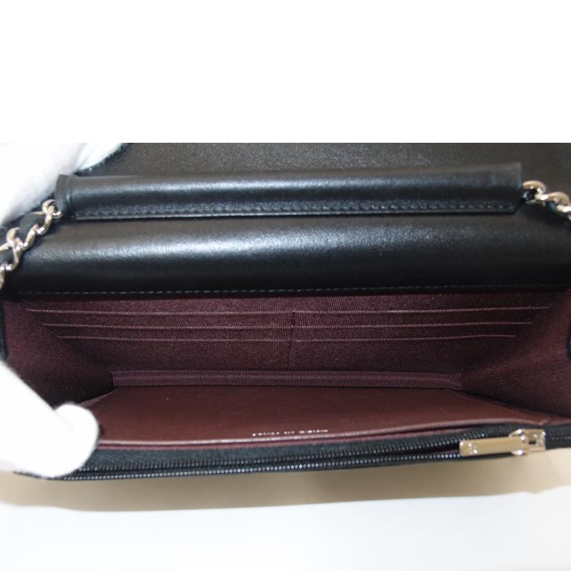 CHANEL シャネル/マトラッセチェーンウォレット/ブラック//KE1*****/Aランク/69