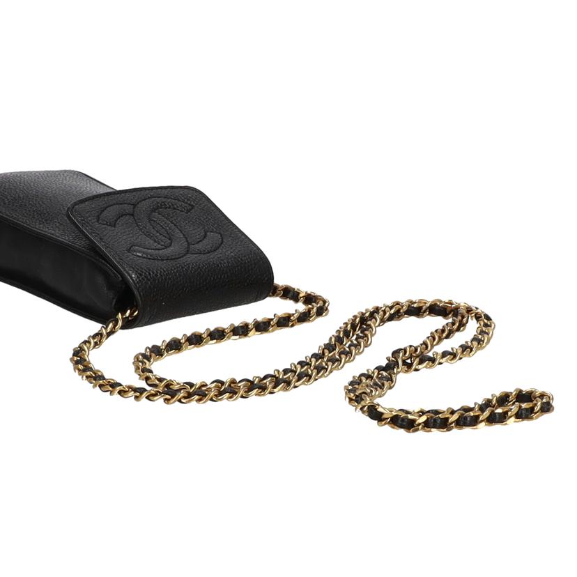 CHANEL シャネル/キャビアスキン/チェーンフォンホルダー/ショルダー//447****/ABランク/91