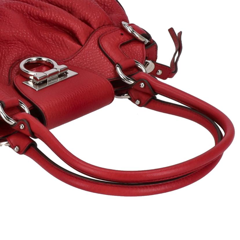 Ferragamo フェラガモ/ガンチーニマリッサレザートート/レッド//Aランク/75