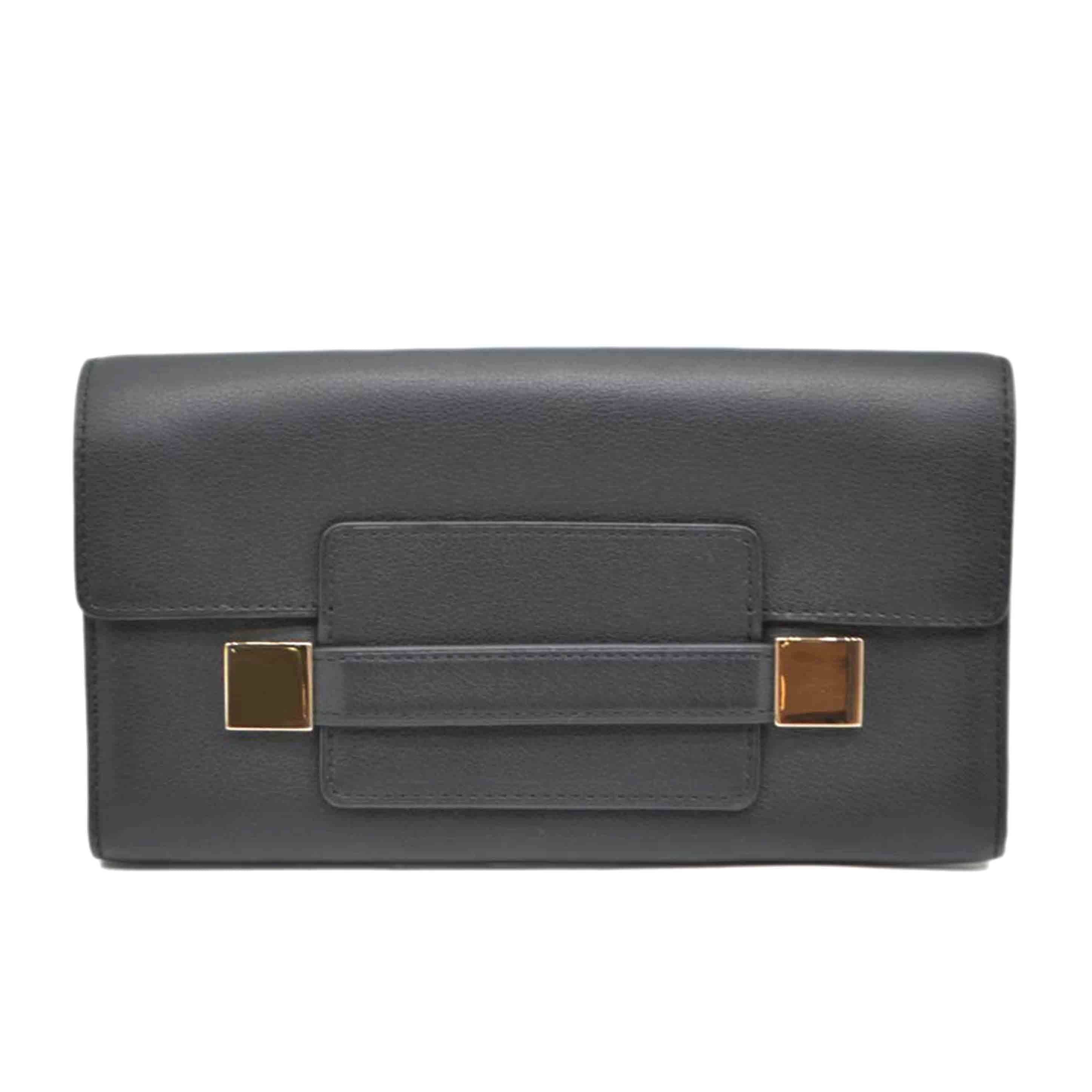 DELVAUX デルヴォー/マダムカーフレザーウォレット/ノワール//Aランク/89