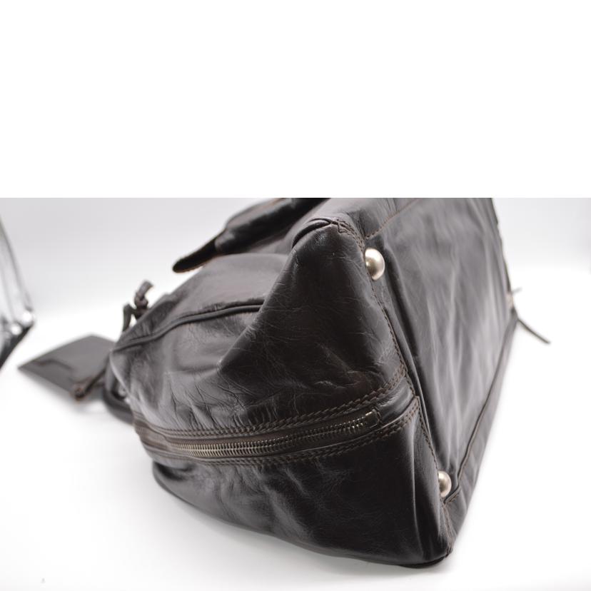 BALENCIAGA バレンシアガ/ポケットシェーブルレザーボストンバッグ/341480//I・5*****/ABランク/89