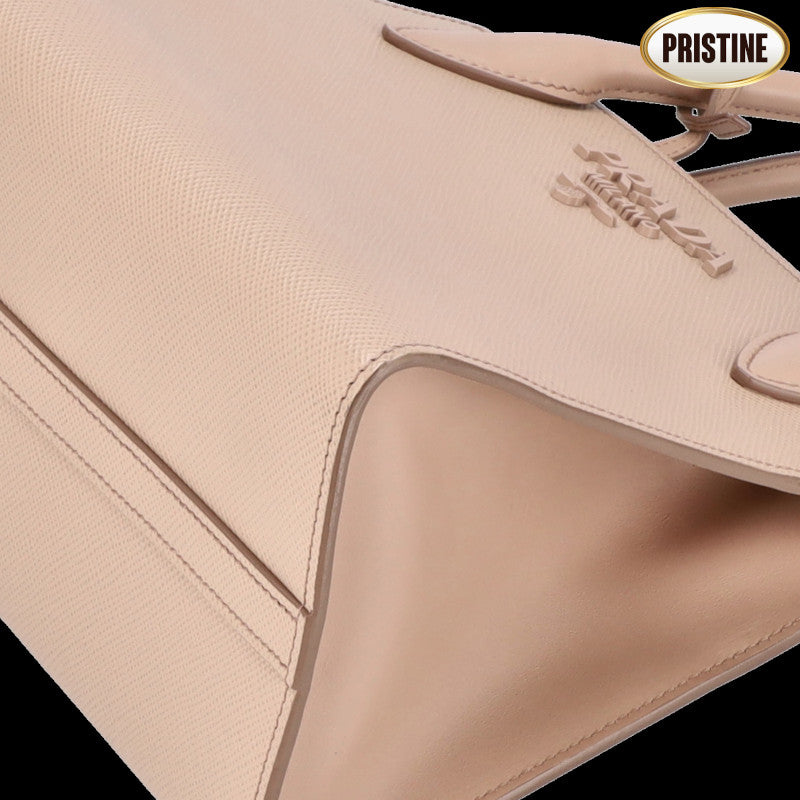 PRADA プラダ/☆サフィアーノモノクローム2wayハンド/1BA156//272*/SAランク/75