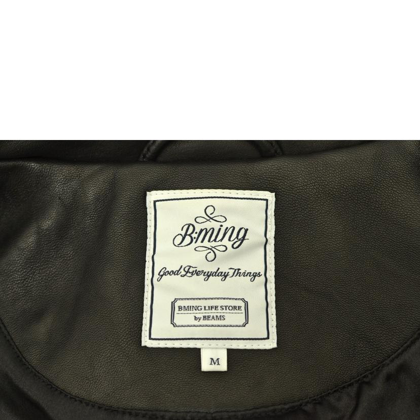 B:MING by BEAMS ビーミングバイビームス/ラムレザージャケット/92-18-0114-202//サイズ:M/ABランク/75