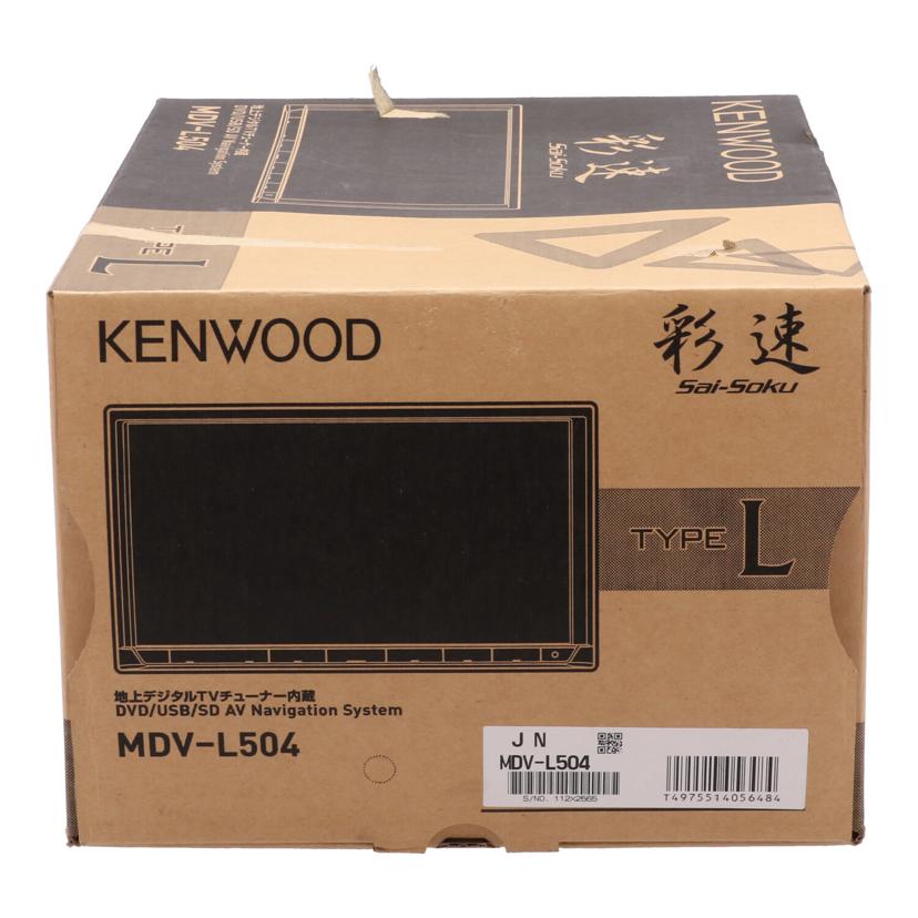 KENWOOD ケンウッド/インダッシュナビ 未使用品/MDV-L504//112X2565/Sランク/67