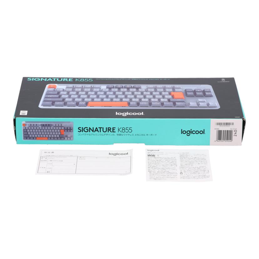 Logicool ロジクール /ワイヤレスメカニカルキーボード/K855BG//2414GT04U4J9/ABランク/77
