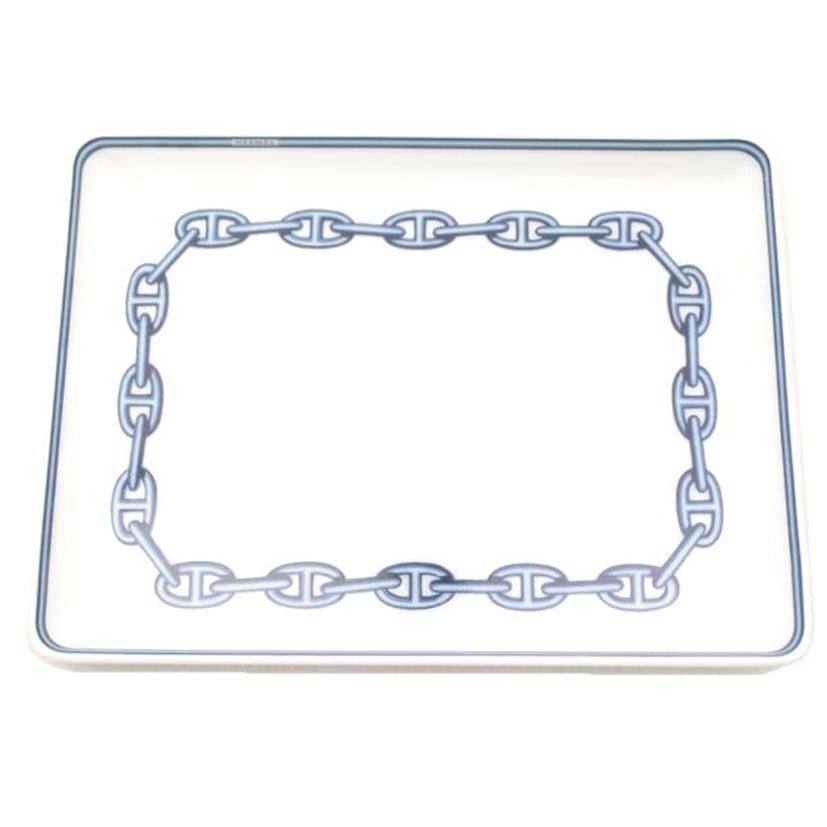 HERMES エルメス/シェーヌダンクル スクエアプレート 16cm//SAランク/69