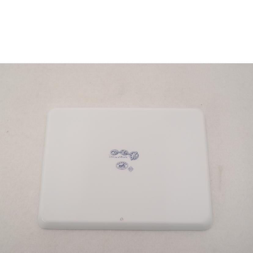 HERMES エルメス/シェーヌダンクル スクエアプレート 16cm//SAランク/69