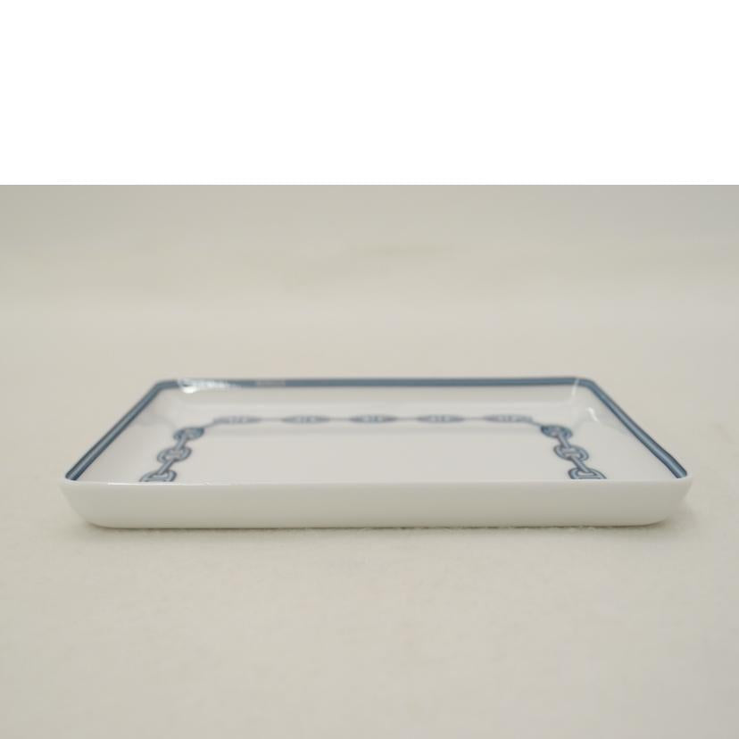 HERMES エルメス/シェーヌダンクル スクエアプレート 16cm//SAランク/69