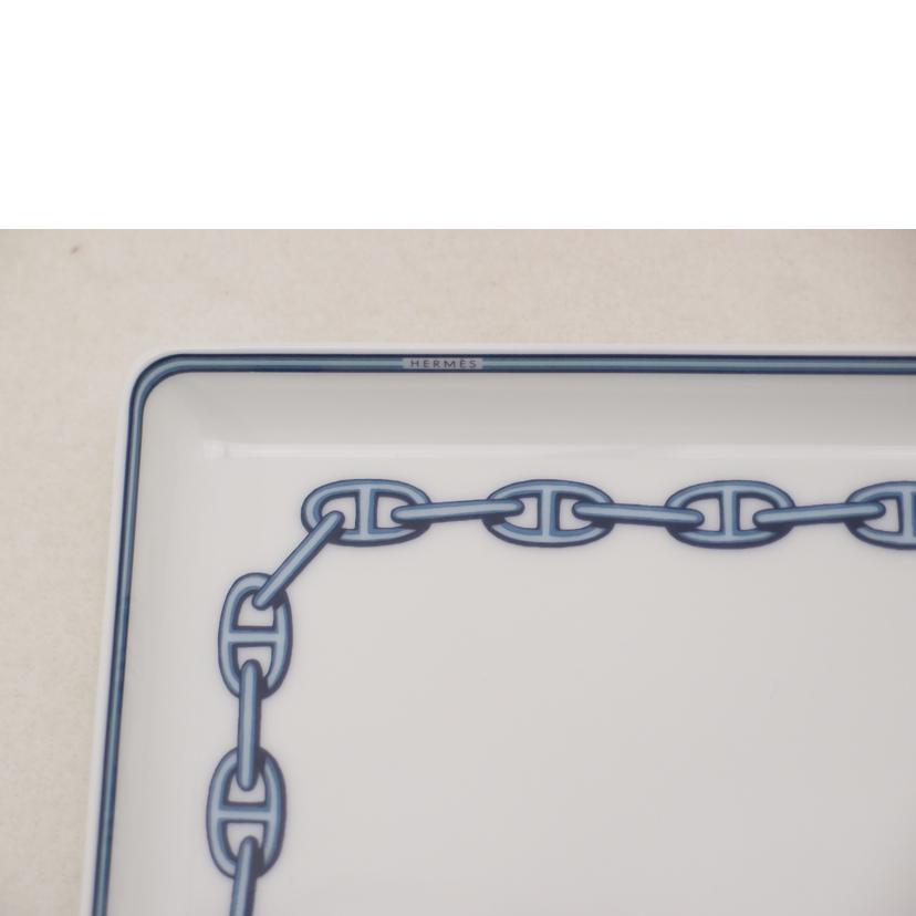 HERMES エルメス/シェーヌダンクル スクエアプレート 16cm//SAランク/69