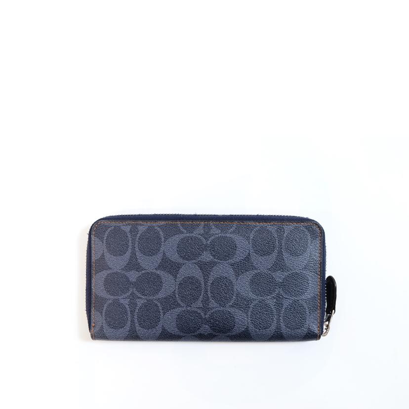 COACH コーチ/シグネチャーラウンドファスナー長財布/ミッドナイトデニム/F57665//M17**/ABランク/71