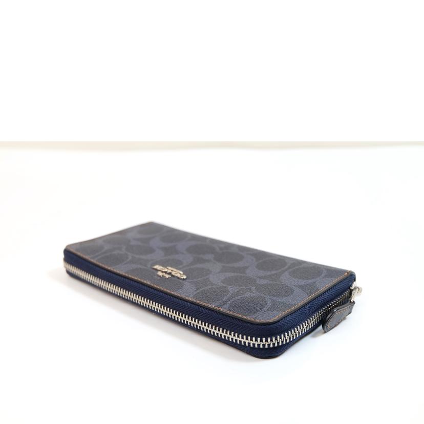 COACH コーチ/シグネチャーラウンドファスナー長財布/ミッドナイトデニム/F57665//M17**/ABランク/71