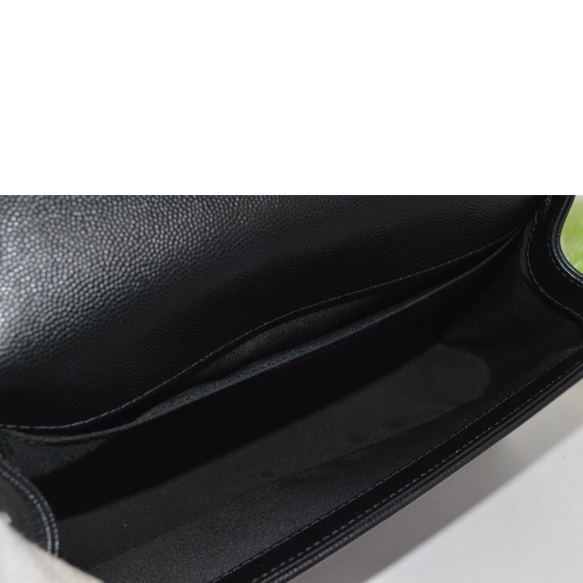 CHAENL シャネル/ボーイシャネルキャビアスキンチェーンショルダー/ノワール/A67086//280*****/Aランク/89