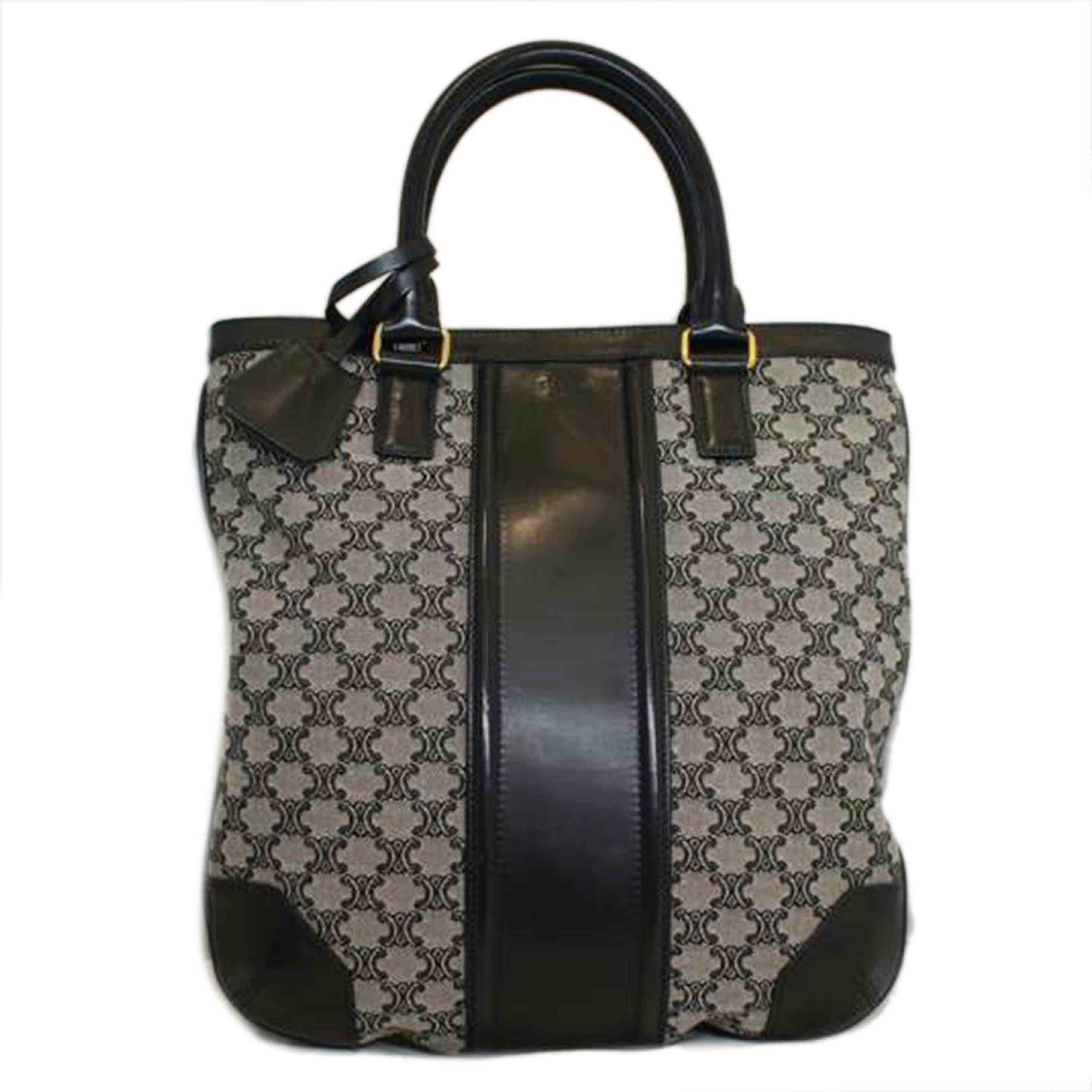 CELINE セリーヌ/ビンテージマカダムキャンバスショルダー2WAY/NAVY //Aランク/92