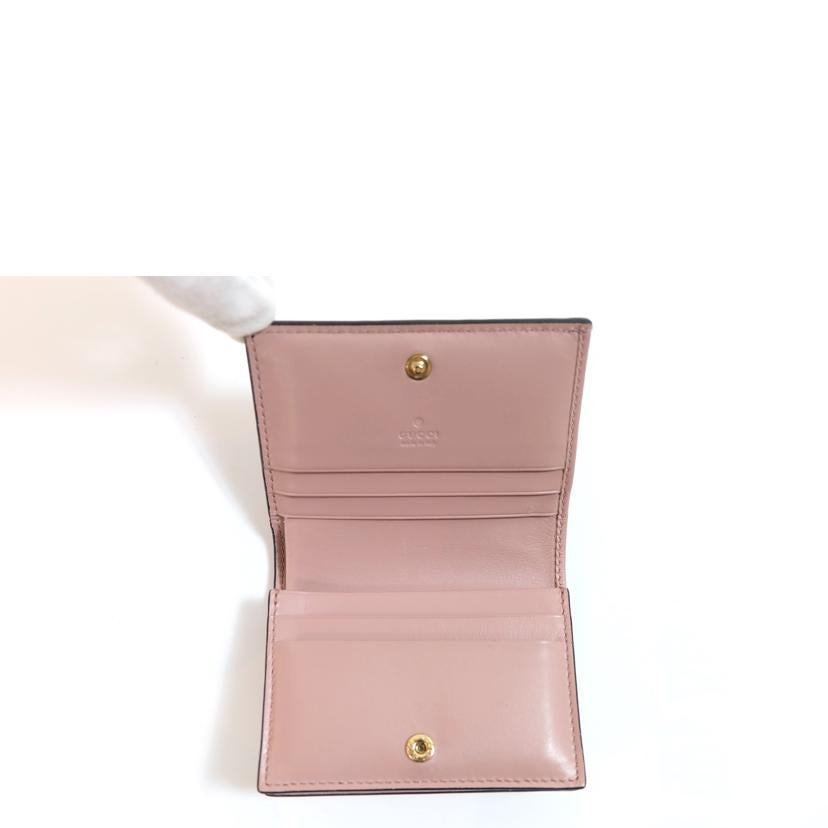 GUCCI グッチ/シマレザーカードケース/406924//493***/ABランク/71