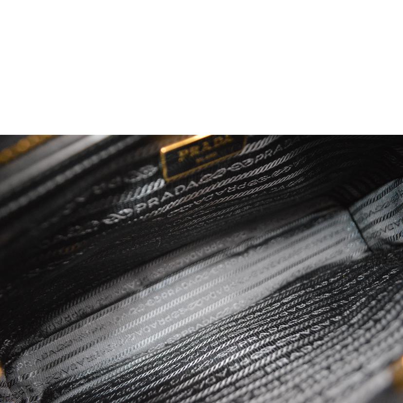 PRADA プラダ/ガレリアサフィアーノルクス2wayレザーハンド/ネロ/BN1874//208/Aランク/89