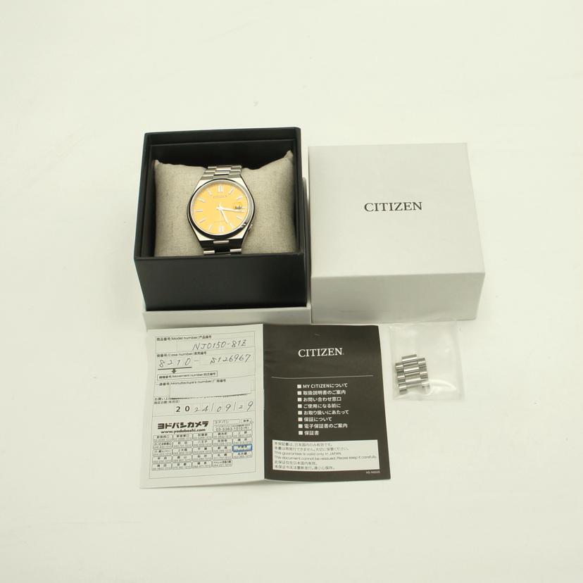 CITIZEN シチズン/ツヨサコレクション/イエロー/自動巻/8210-S126967//392******/Aランク/78