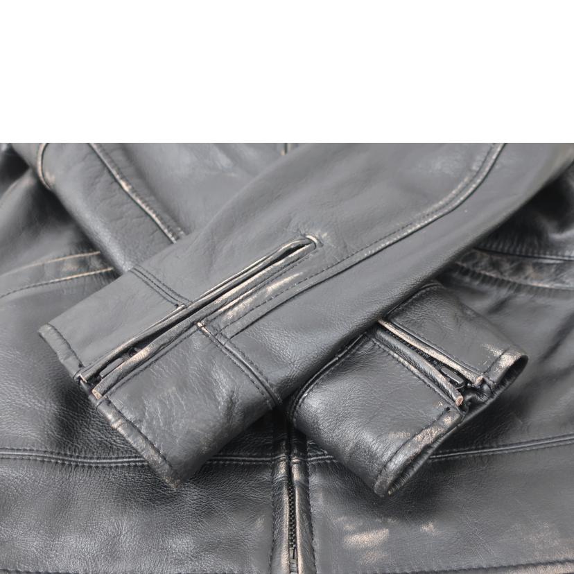 HOUSTON ヒューストン/シングルライダース サイズ40 約Lサイズ ブラック/8260//ABランク/65