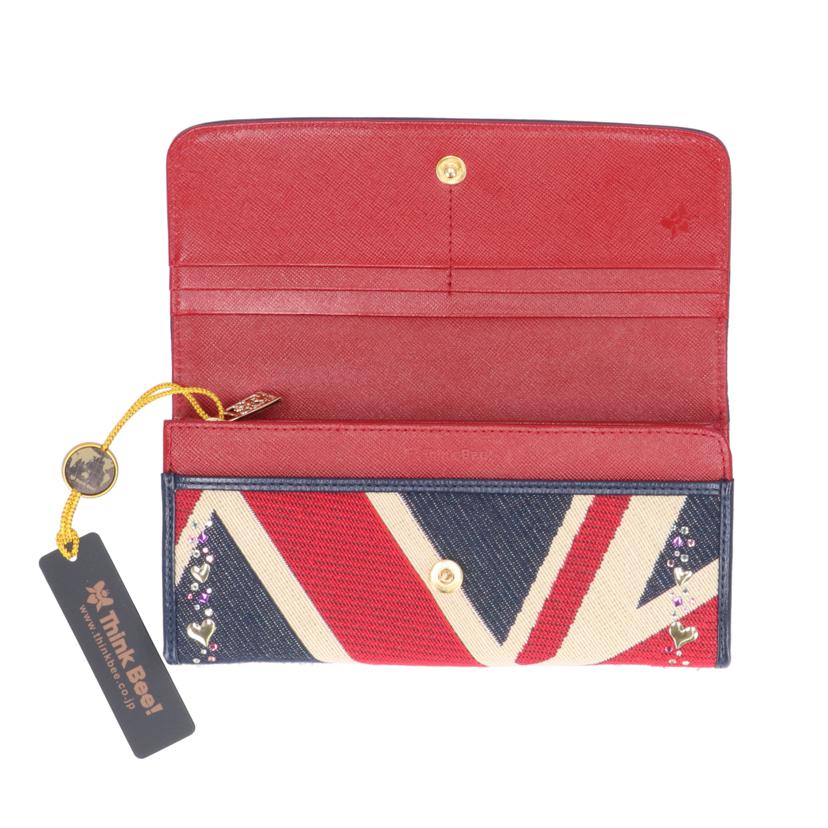 Think Bee シンクビー/ユニオンジャック柄長財布//Aランク/05