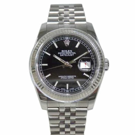 ROLEX ロレックス/デイトジャスト/黒文字盤/116234//4U8*****/Aランク/84