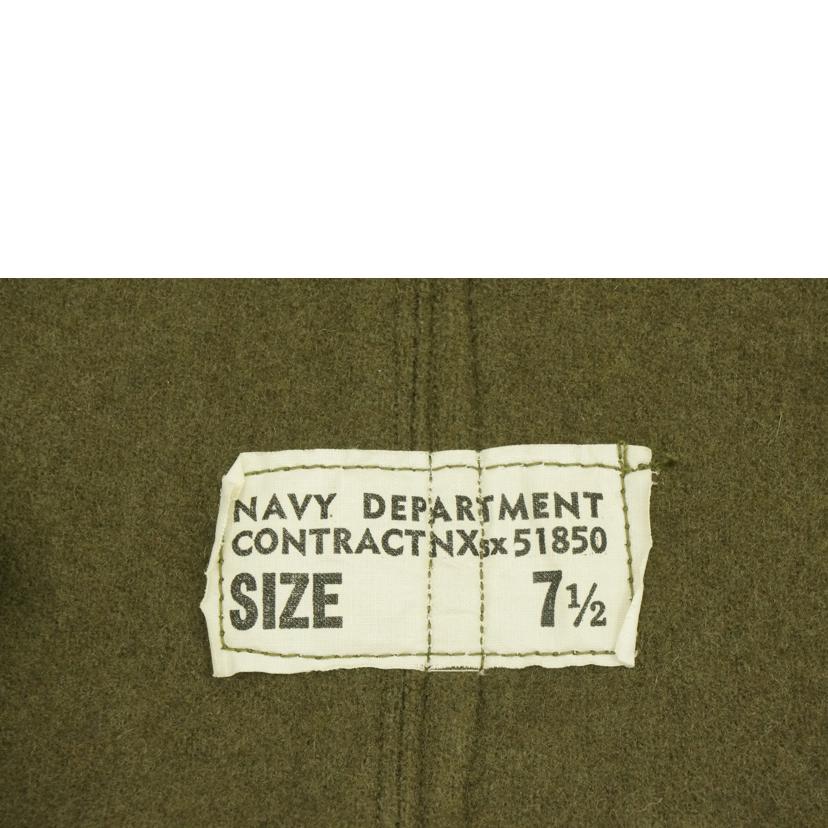 U.S.NAVY ユーエス ネイビー/40s デッキキャップ/ビンテージ//サイズ 7 1/2/Bランク/05