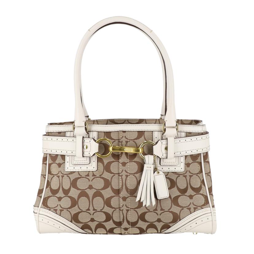 COACH コーチ/ハンプトンズシグネチャーミディアムキャリーオール/F10507//B12**/Aランク/18