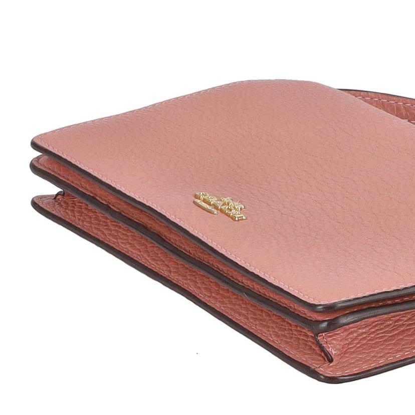 COACH コーチ/ペブルドレザーショルダーウォレット/ピンク/F30256//A18**/Aランク/18