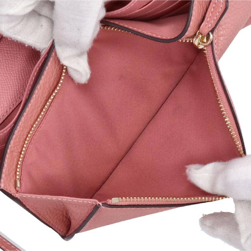 COACH コーチ/ペブルドレザーショルダーウォレット/ピンク/F30256//A18**/Aランク/18